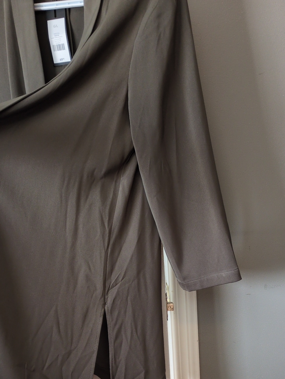 Dynamite Gray Open-Front Duster Jacket - Picture 3 of 5